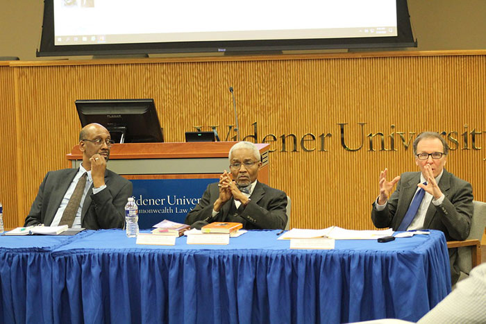 Speakers from the first panel at the 2020 Dean's Diversity Forum