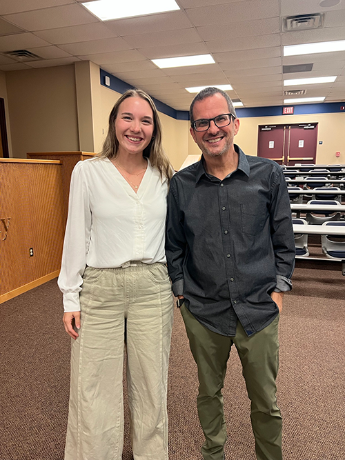 Image of Maggie Peiffer and Todd Shill smiling at the camera. 