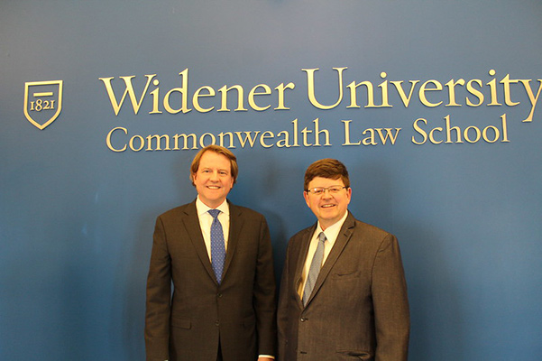 photo of Don McGahn and Dean Christian Johnson