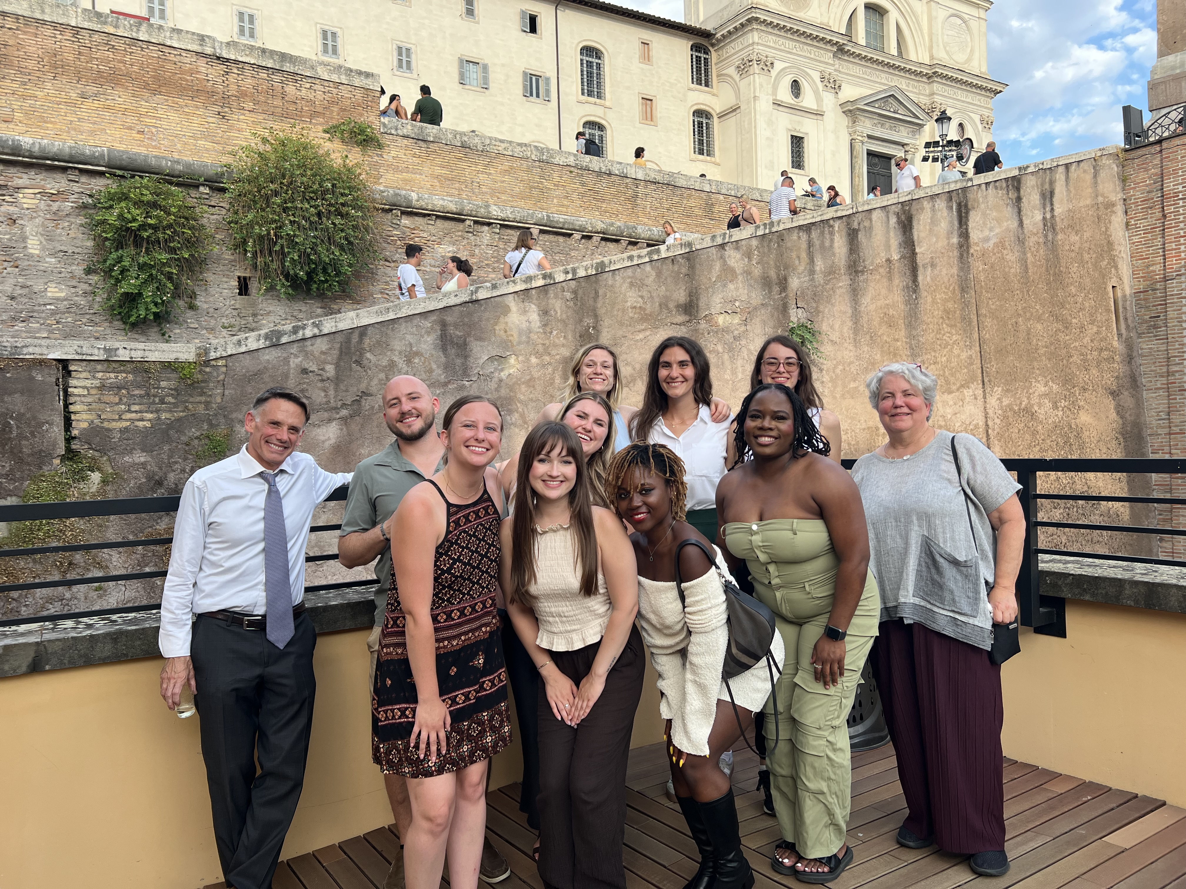 Image of the Widener Law Commonwealth students studying abroad in Rome during May 2025.