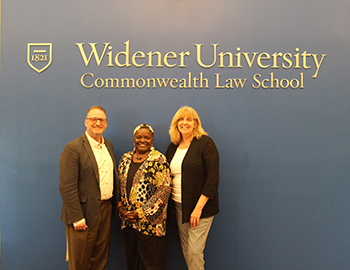 Dean cummings, Dean Emerita Ammons and Professor Hemingway.