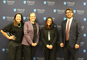 Image of panelists of speakers and Kiera Flannery.