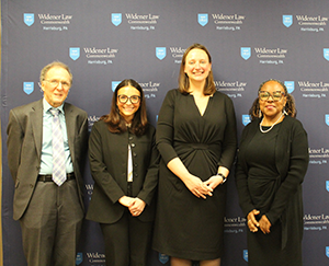 Image of panelists with Kiera Flannery.