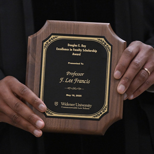 Image of Douglas E. Ray Excellence in Faculty Scholarship Award presented to F. Lee Francis
