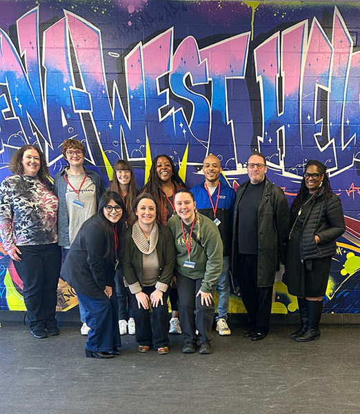 WLC students and faculty at the shop-with-a-cop event in Arkansas.