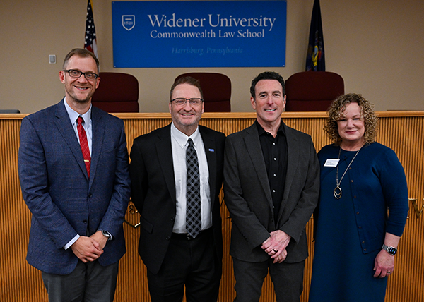 Pictured from left to right: Jonathan Koltash, Dean andre douglas pond cummings, Douglas Wolfberg, and Terry Travis.
