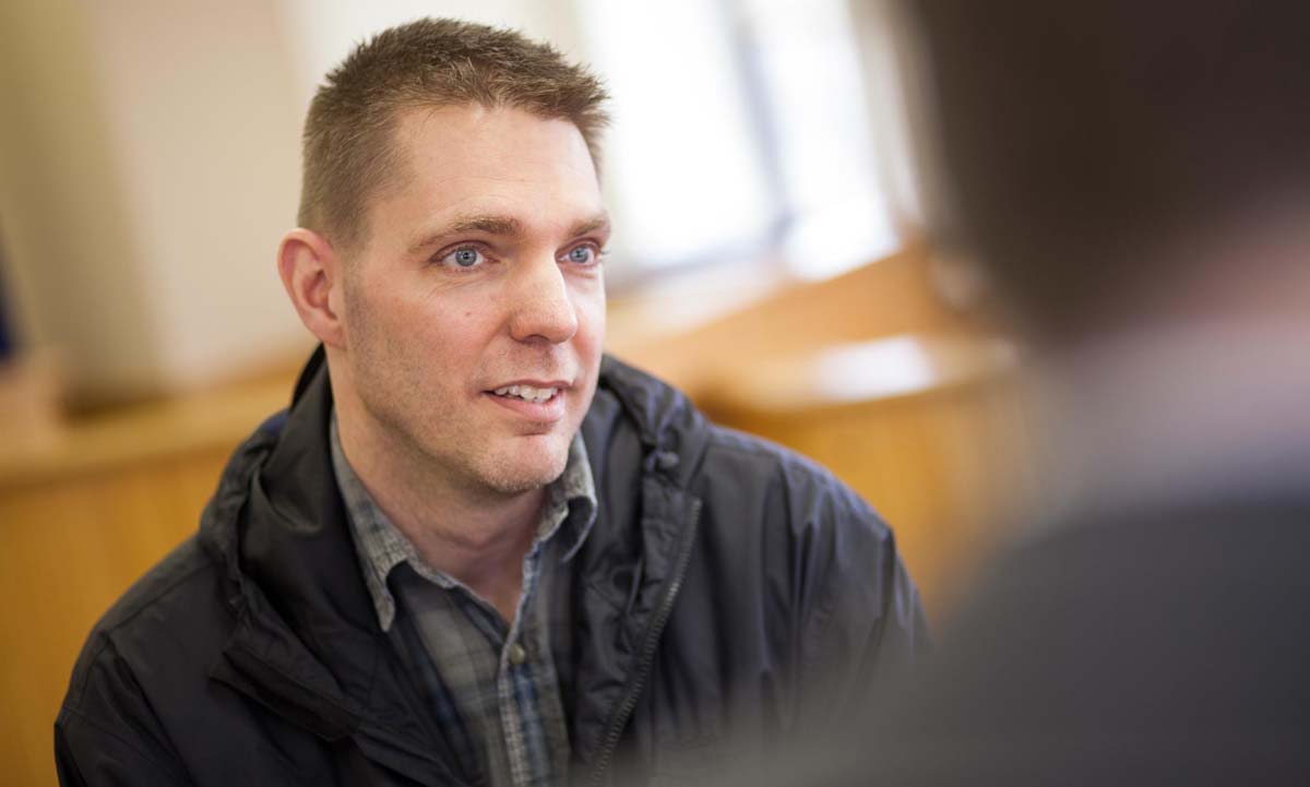Male student veteran